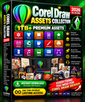 CorelDRAW Assets Collection 2026 – 1TB+ Premium Design Bundle