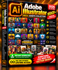 Adobe Illustrator Collection 2026 – 100GB+ Premium Vector Assets Bundle