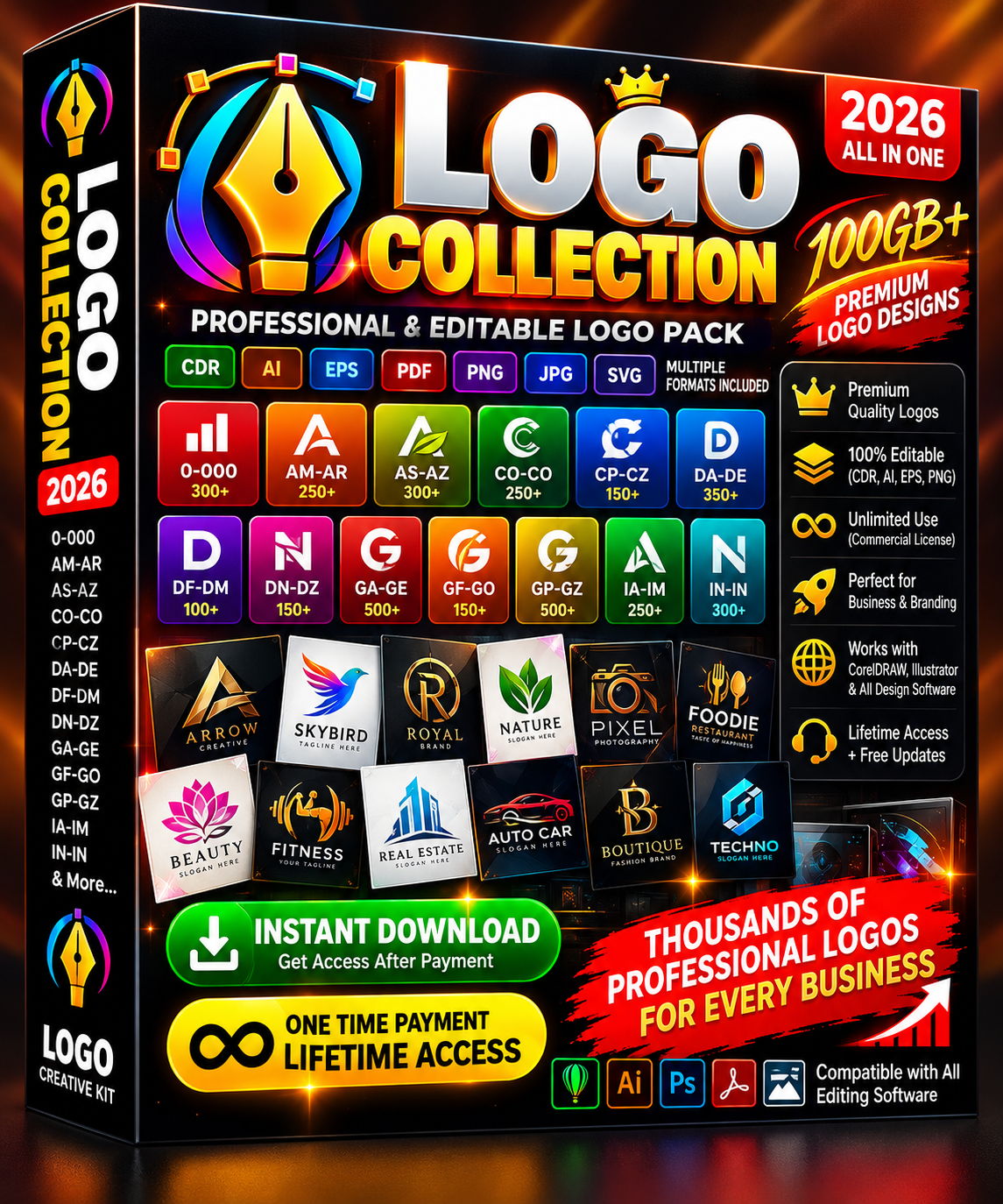 Logo Collection 2026 – 100GB+ Premium Professional Logo Bundle