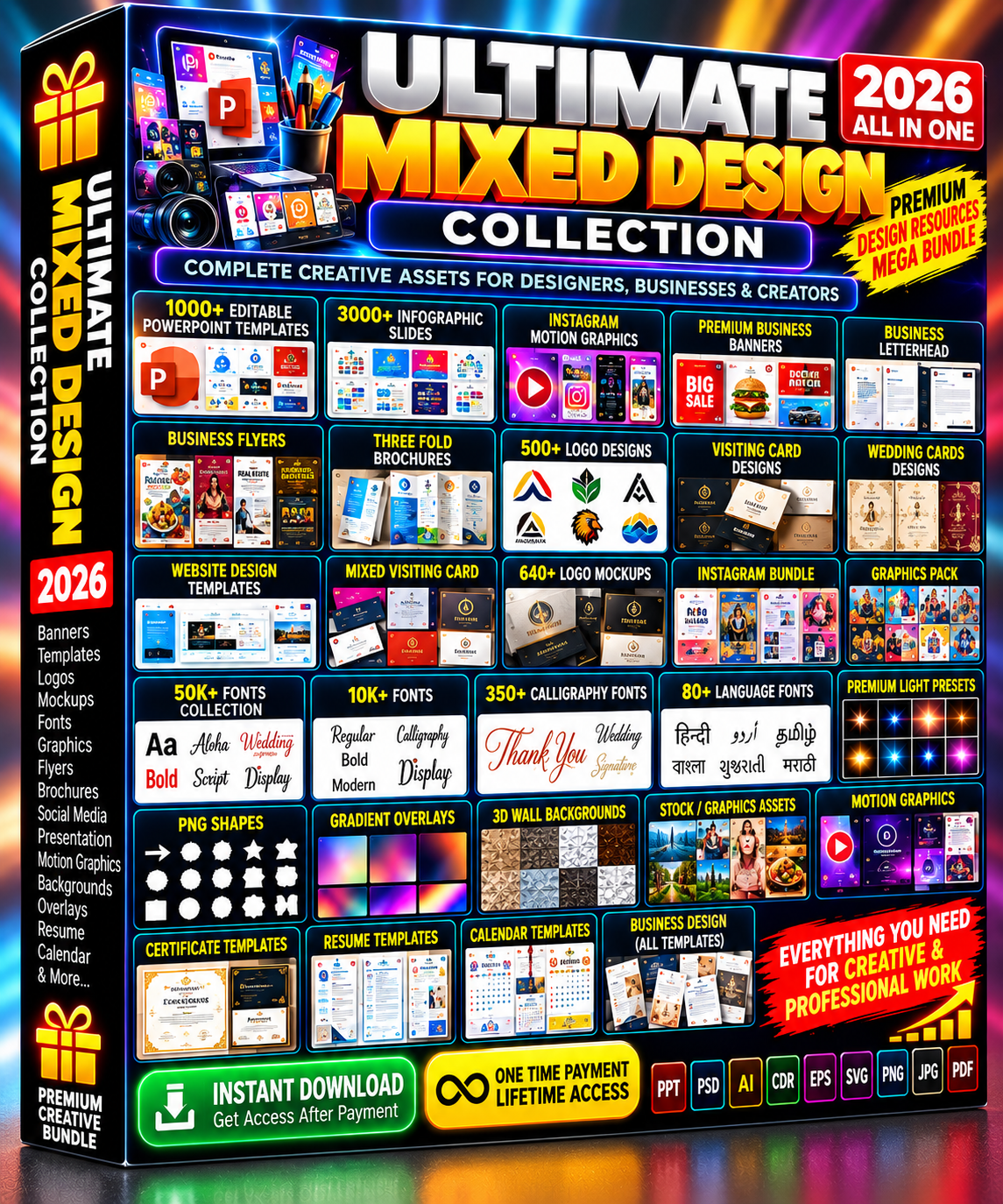 Ultimate Mixed Design Collection 2026 – 100+ Premium Design Resources